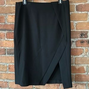 Zara Basics black pencil skirt